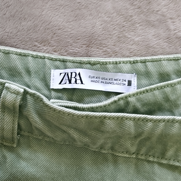 Zara Matcha Denim Skort - Picture 3 of 10